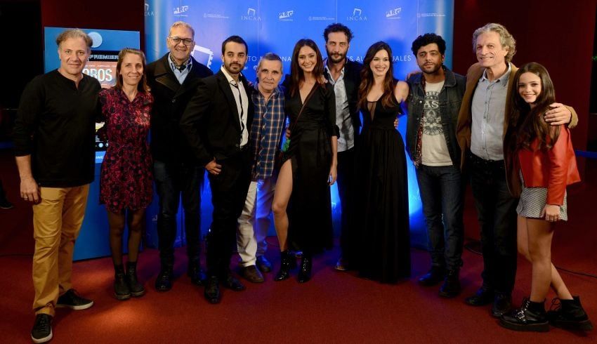Preestreno. El elenco de “Lobos” durante su avant premiere | Gentileza