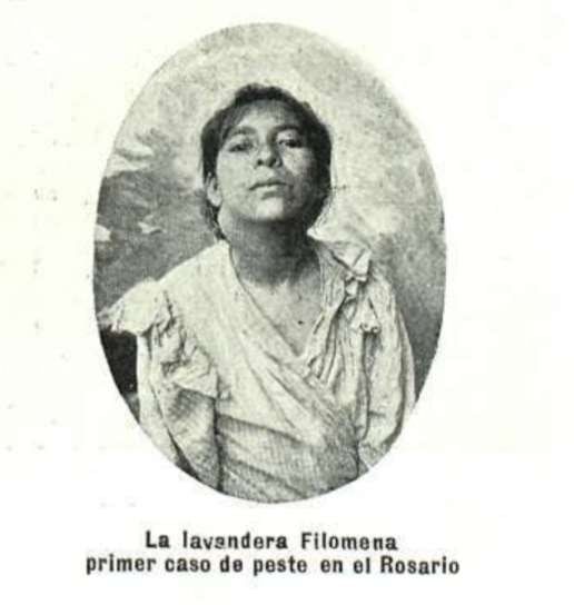 
La primera infectada de peste bubónica en Rosario. 
