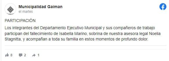 Conmoción en las redes sociales por la muerte de la joven Isabella Marino en La Plata - Facebook