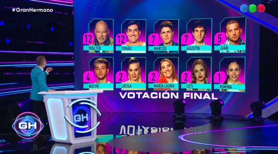 La placa de nominados