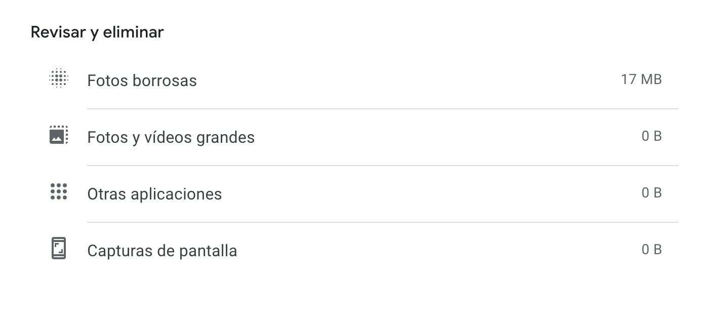 Google Fotos dará la opción de revisar y eliminar algunas fotos que considera defectuosas o que ocupan mucho espacio.