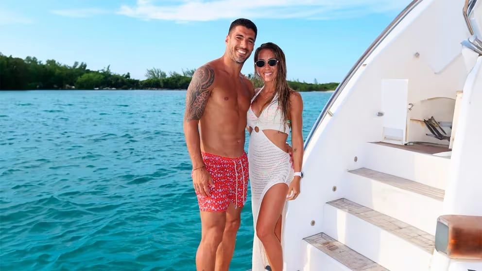 Luis Suárez y Sofía Balbi.