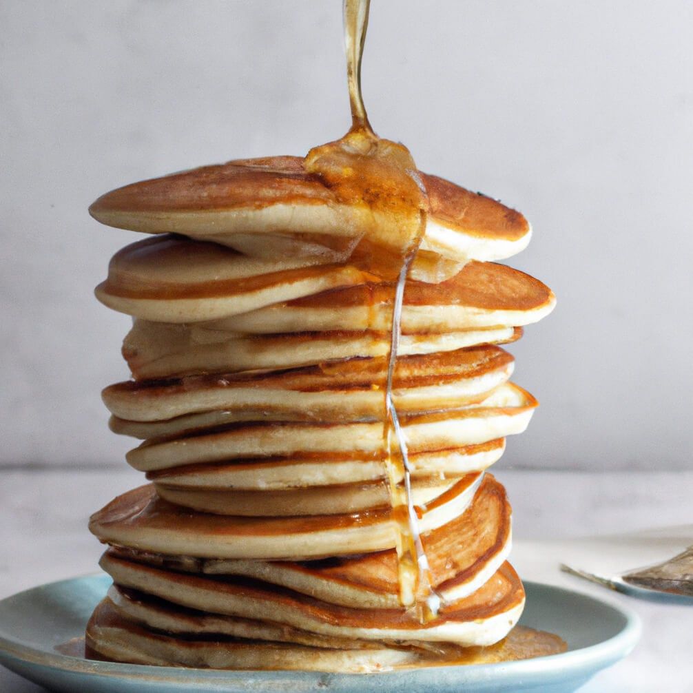 No hay nada mejor para una merienda de verano que unos pancakes (o hotcakes) con mucho dulce de leche y frutas.