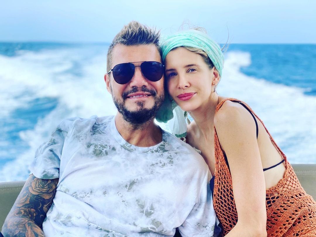 Marcelo Tinelli y Guillermina Valdés en el Día de los Enamorados