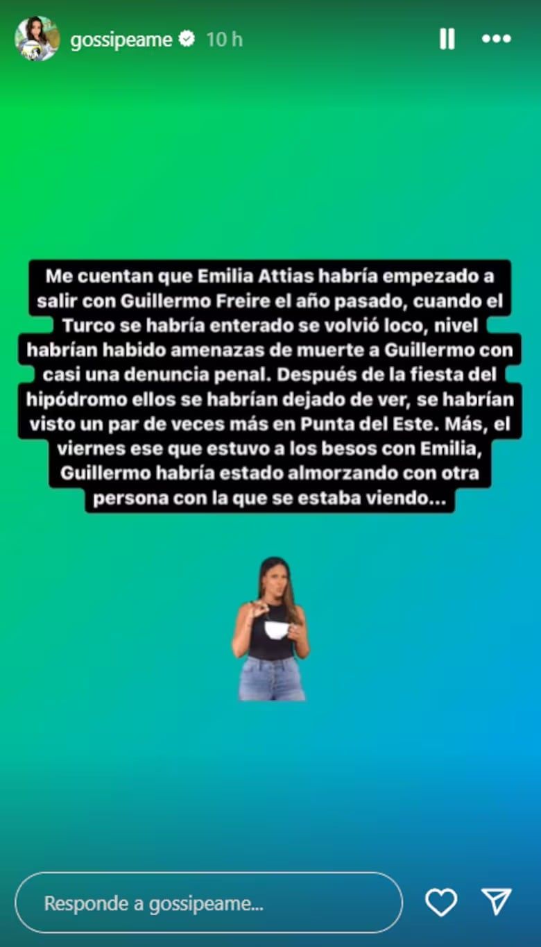 La actriz estaría en una relación hace tiempo con un economista