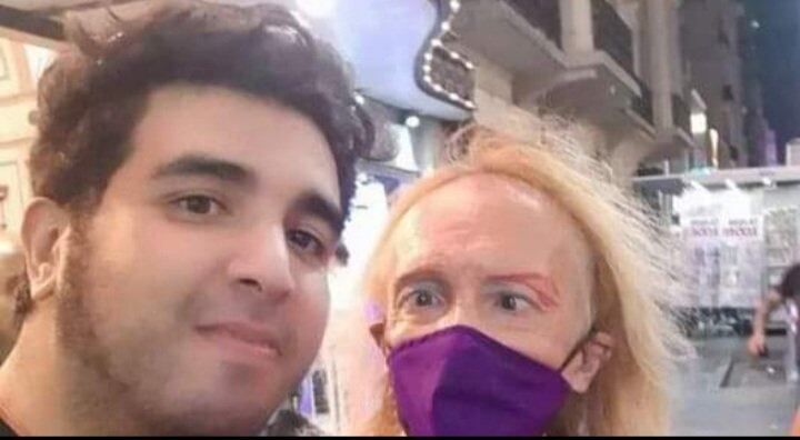 La foto de Zulma Lobato con el agresor