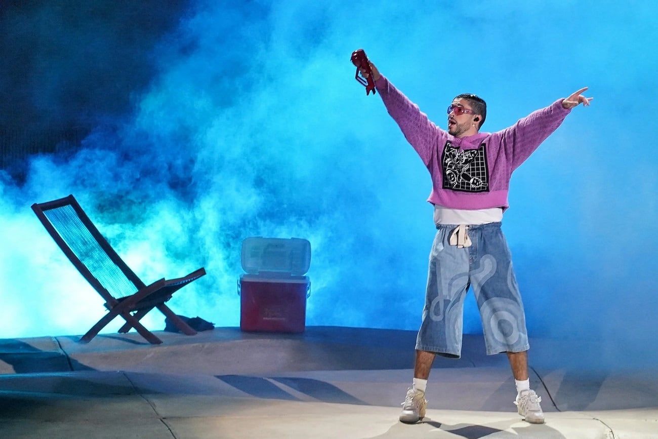 Bad Bunny volvió a tocar en Argentina y llenó el estadio de Vélez. (Gentileza Clarín).