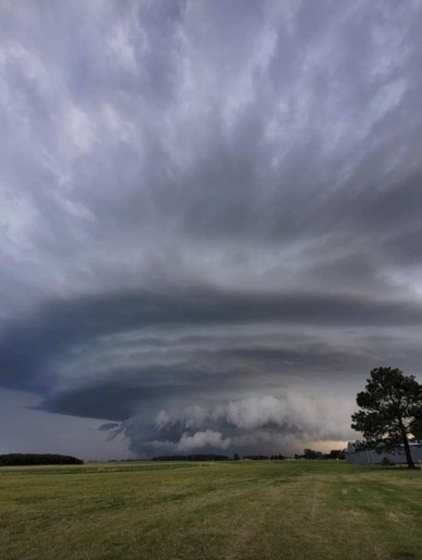Imágenes del temporal que azotó a Miramar. Foto: Redes.