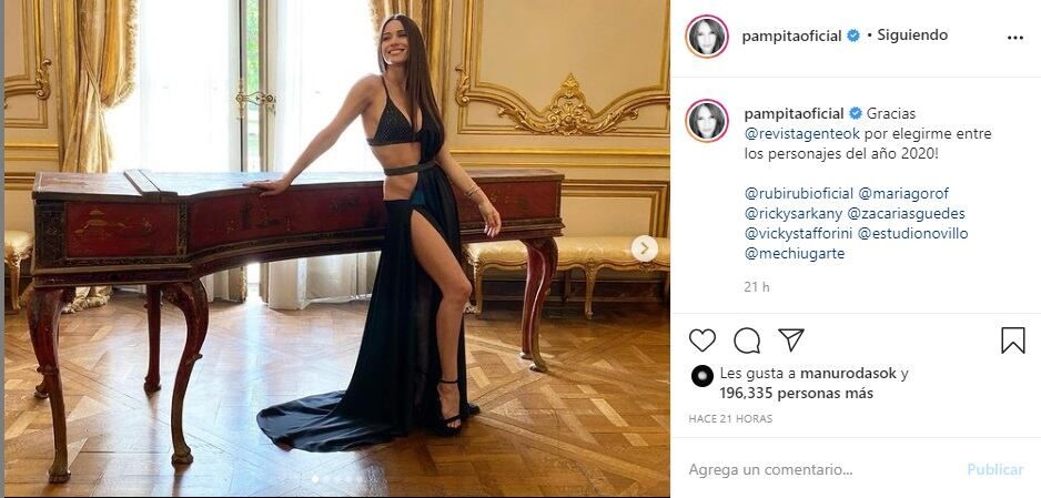 Carolina Pampita Ardohain en redes