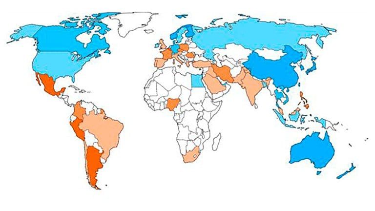 Bloomberg realizó el Ranking de Resiliencia covid con 3 países. Argentina entre los peores.
