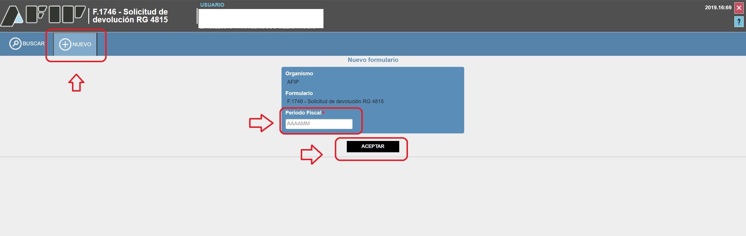 Hacer la carga de devolución de percepciones de forma manual.