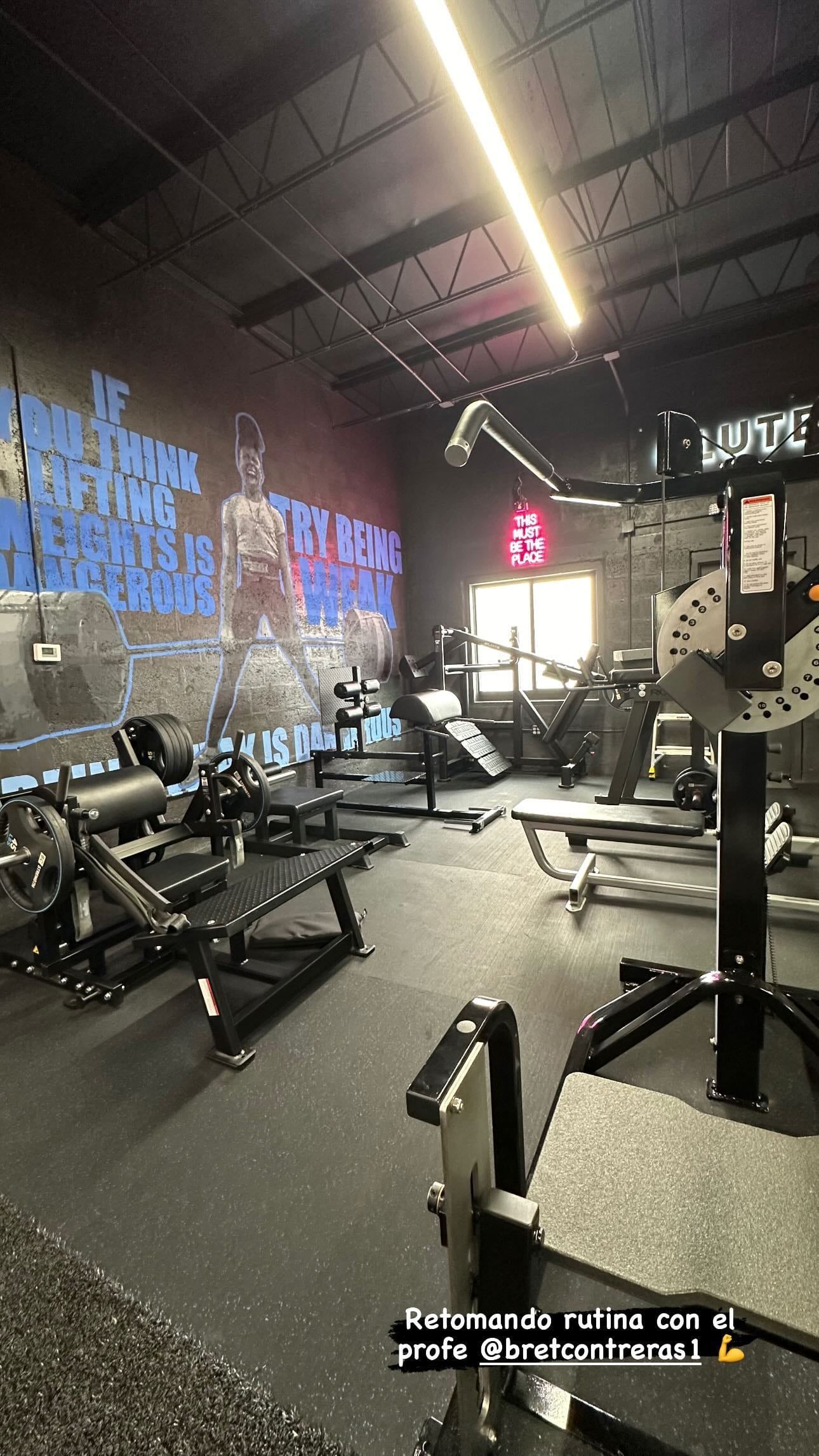 Antonela Roccuzzo volvió a entrenarse