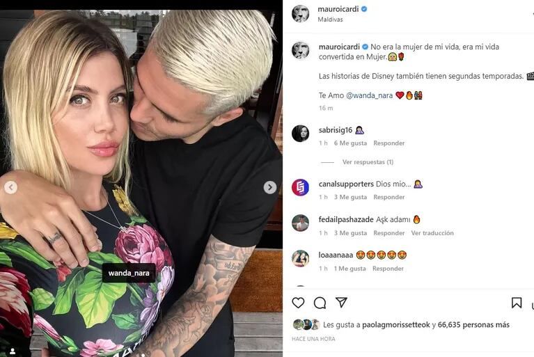 Wanda Nara y Mauro Icardi