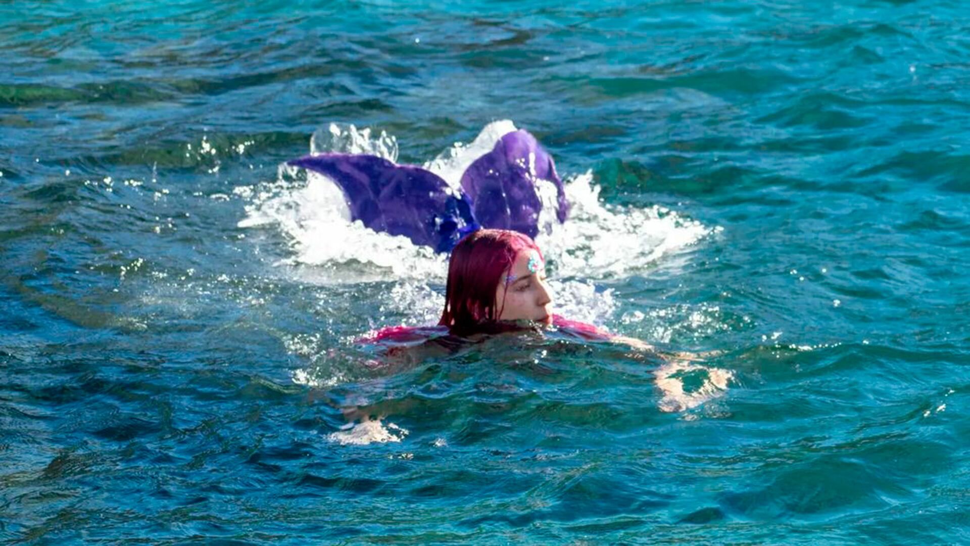 Paula Olmedo, cumplió su sueño de ser sirena y ahora quiere trabajar de eso.