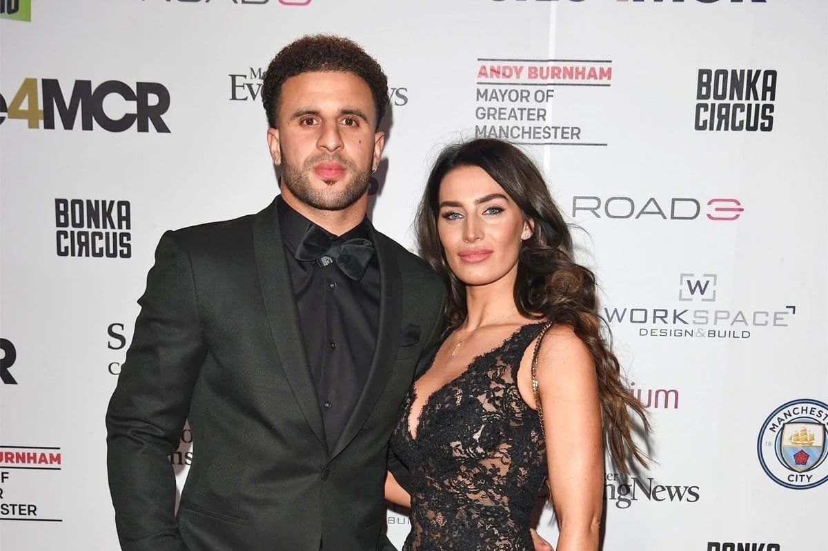 Kyle Walker y su esposa, Annie Kilner