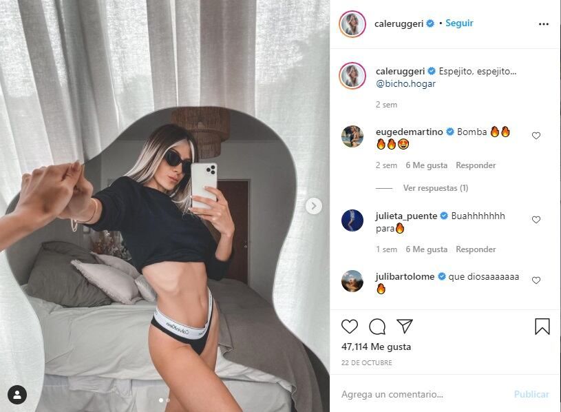 Cande Ruggieri en redes