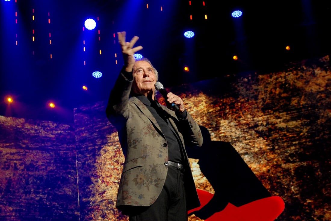 ID:4814856 Serrat - Sabina los musicos se presentaron esta noche en el Buenos Aires Arena.prensa Serrat-Sabina