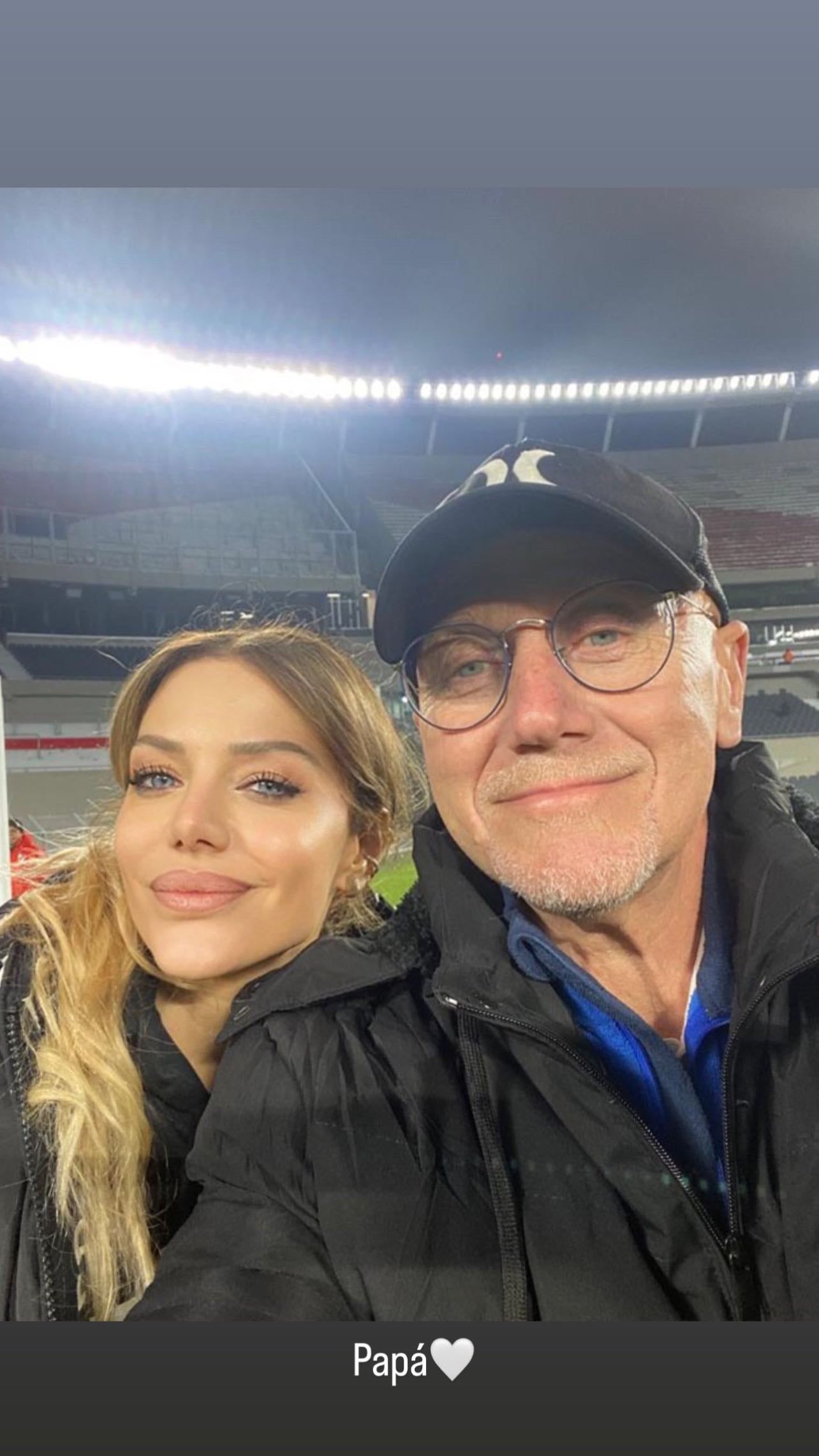 Evangelina Anderson, y su papá