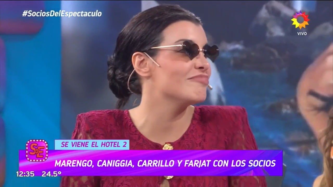 Charlotte Caniggia en Socios del Espectáculo