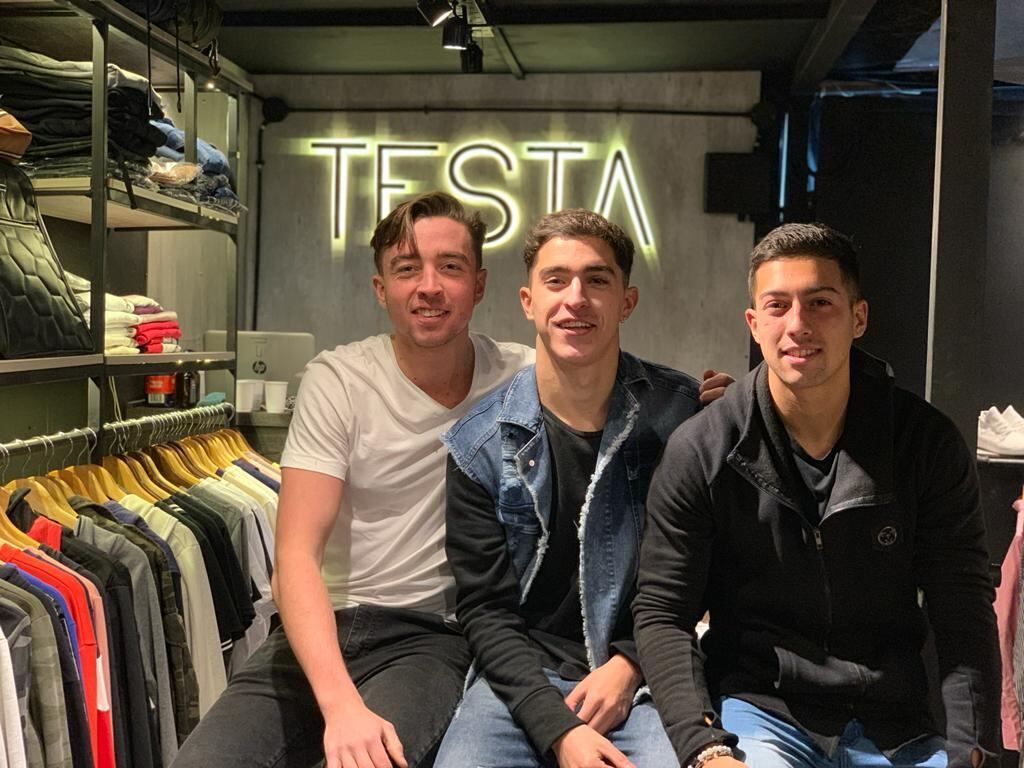 Los socios Facundo Giménez, Luciano Pascualetti y Marcos Rivarola,