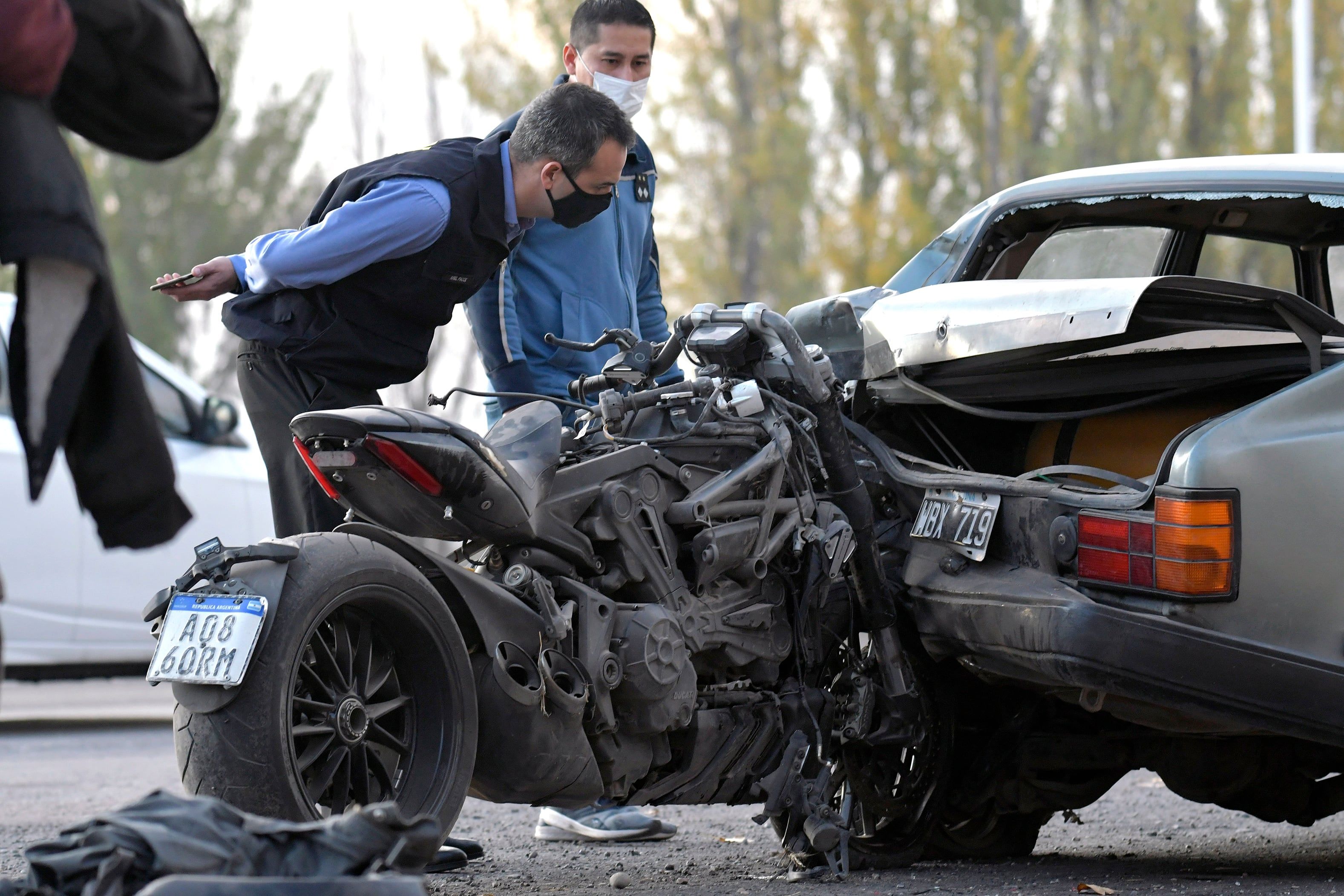 08 de Mayo Mendoza PolicialesAccidente automovilístico La ex Reina Nacional de la Vendimia Giuliana Lucoski y su pareja resultaron heridos tras un accidente de tránsito en Acceso Sur Luján de Cuyo, informaron fuentes policialesFoto: Orlando Pelichotti / Los Andes