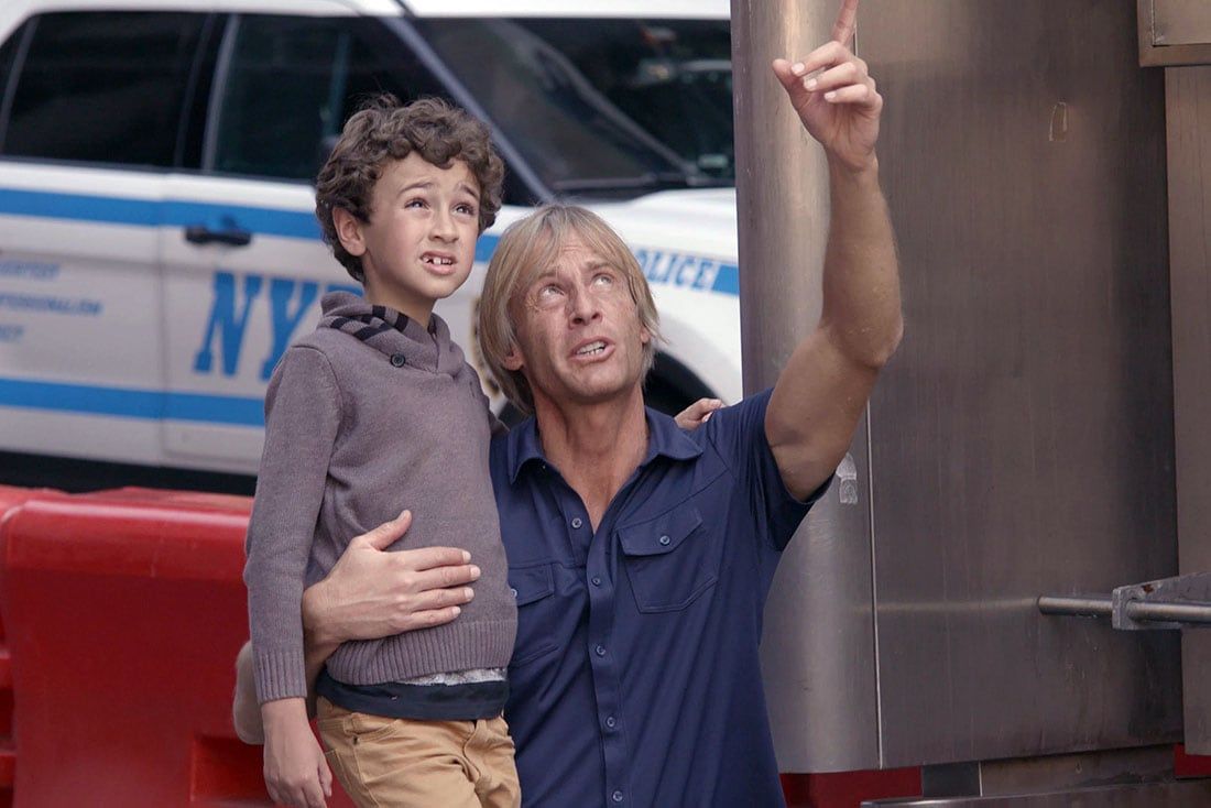 David English, presenció el atentado a las Torres Gemelas. Años después, visitó con su hijo la "Zona Cero".