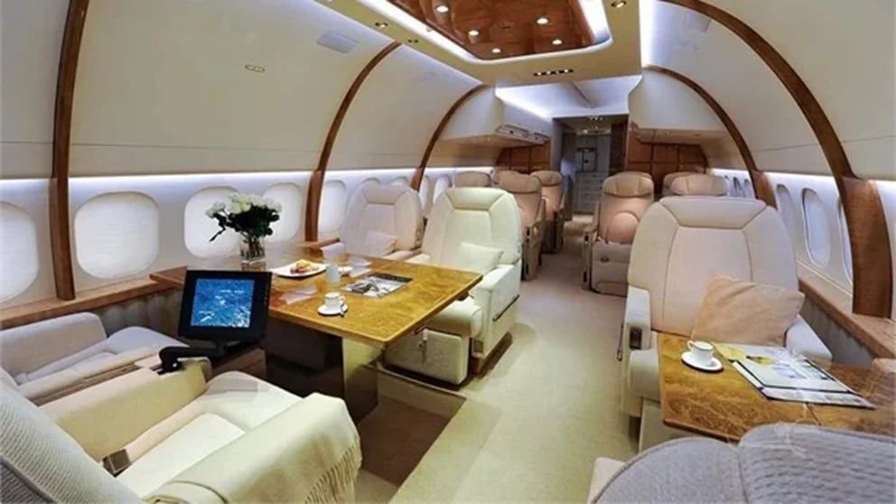 El nuevo avión presidencial.