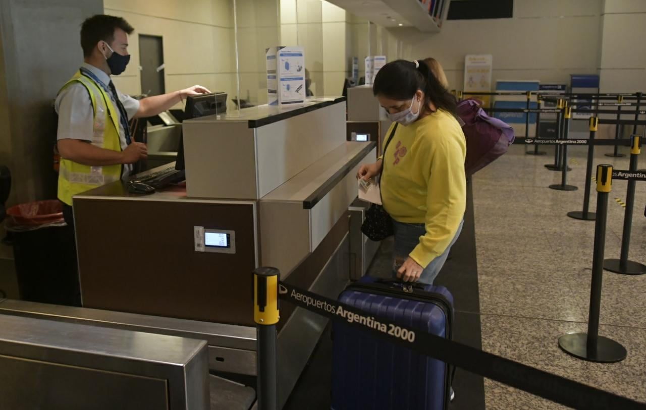 El aeropuerto de Mendoza este jueves 22. Foto: