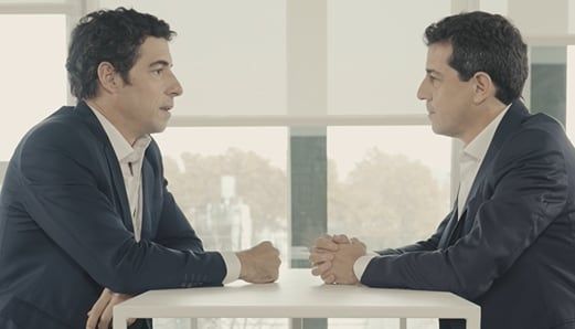 Esteban Lamothe participó en un spot de Wado de Pedro