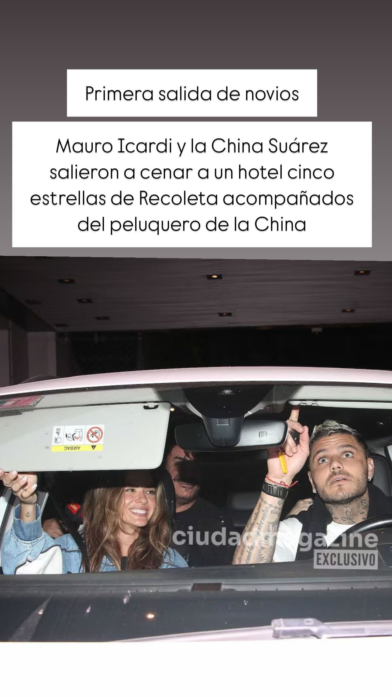 La primera salida oficial de la China Suárez y Mauro Icardi.