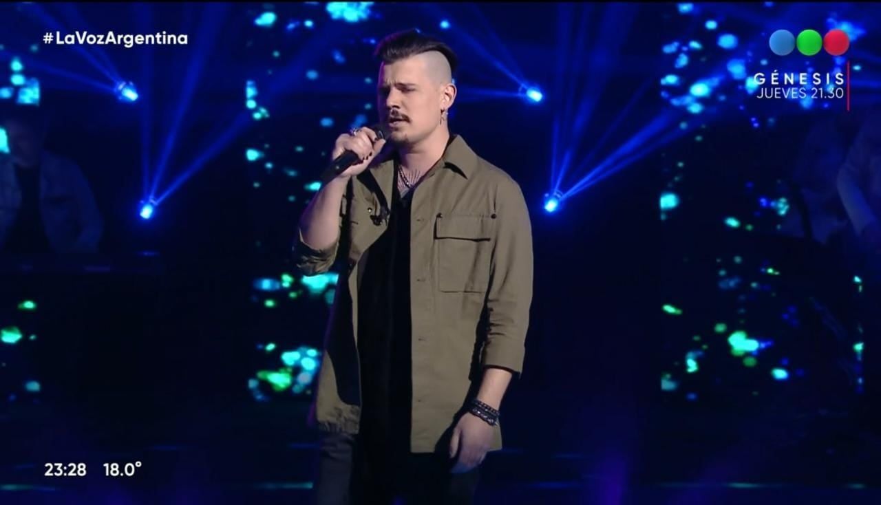 Francisco Escudero fue el favorito de sus coaches en los Play Off y sigue en La Voz Argentina.