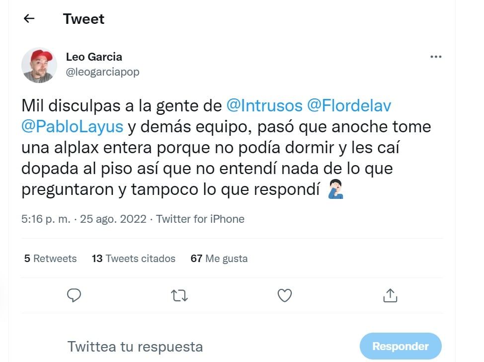 Leo García apuntó contra Tini Stoessel y los artistas jóvenes.