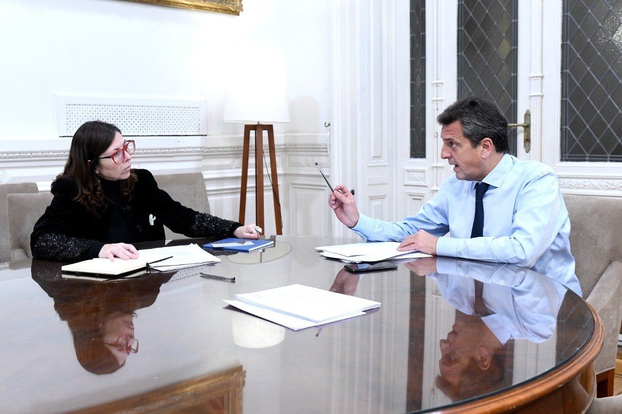 Silvina Batakis y Sergio Massa.