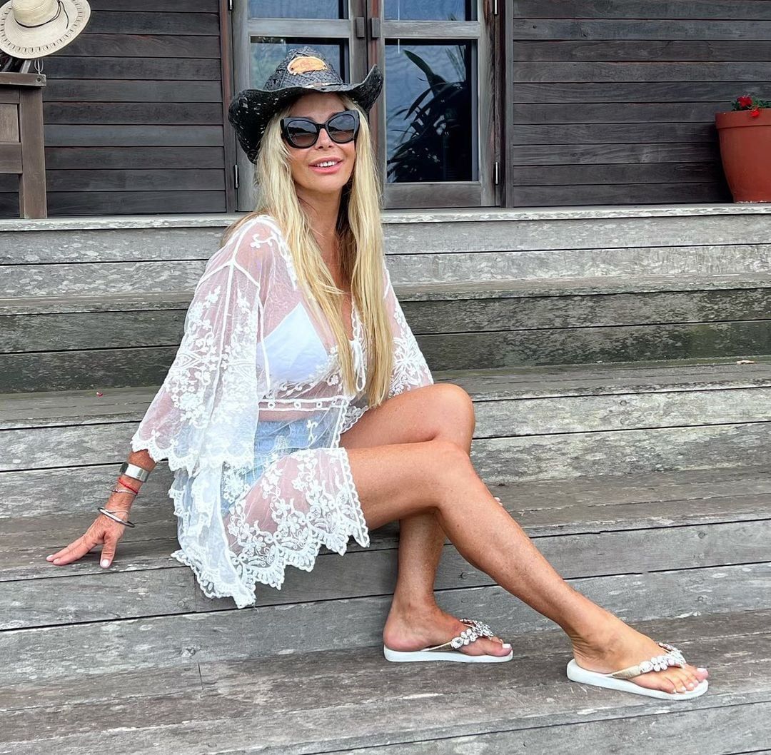 Graciela Alfano lo dio todo desde la playa.