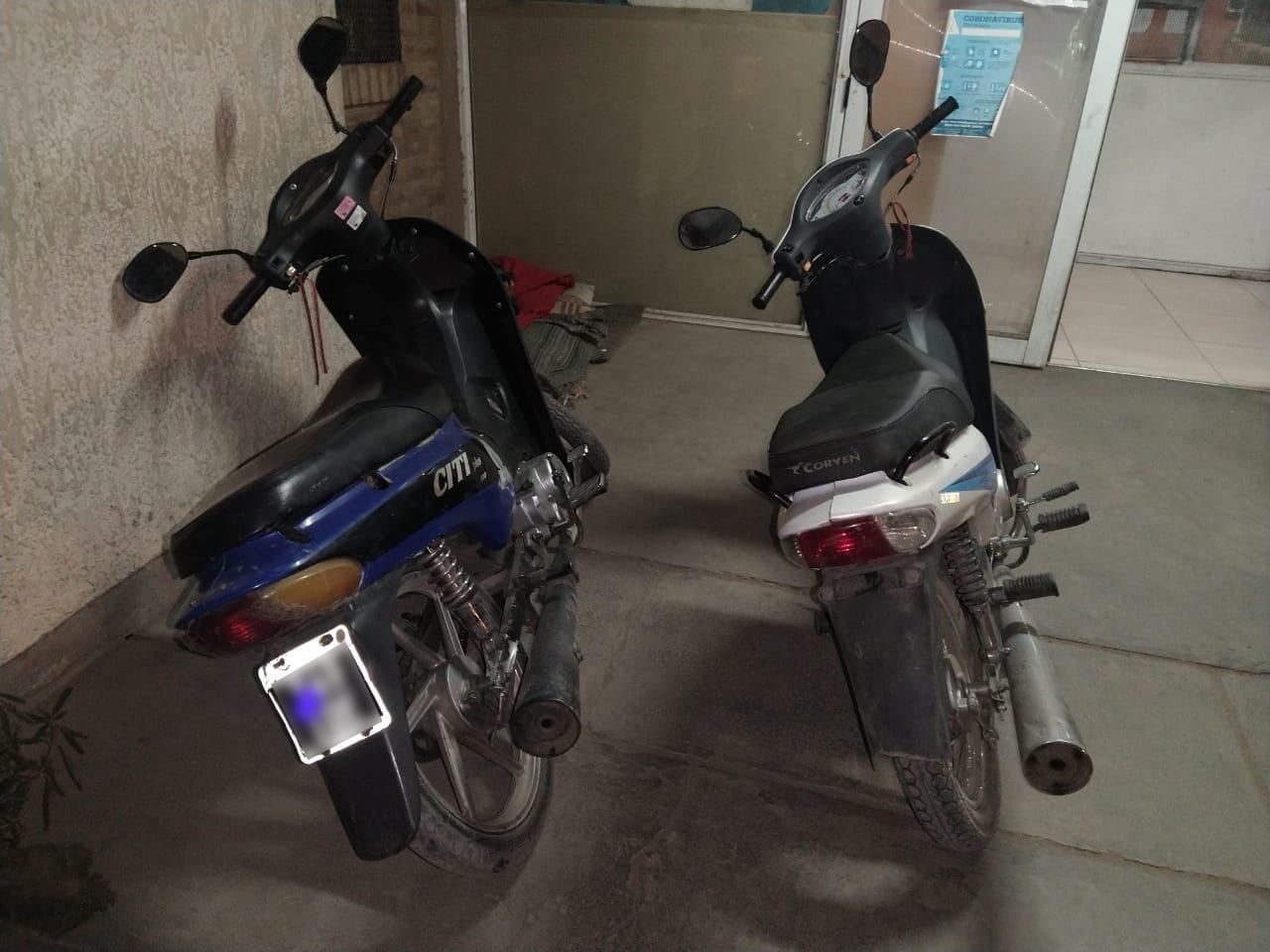 Las dos motos secuestradas en Guaymallén -