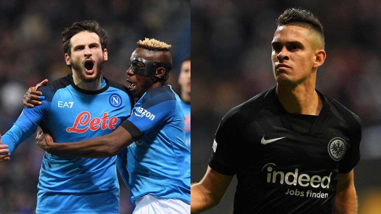 Napoli es el puntero de la liga italiana y el Frankfurt viene de ganar la Europa League la temporada pasada.