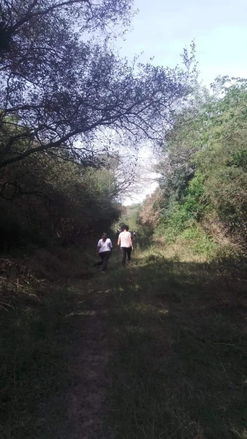 La foto que presentaron como prueba de que Loan fue al naranjal. (Gentileza Diario Época)