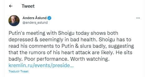 Todos coinciden en que se lo ve desmejorado a Vladimir Putin.