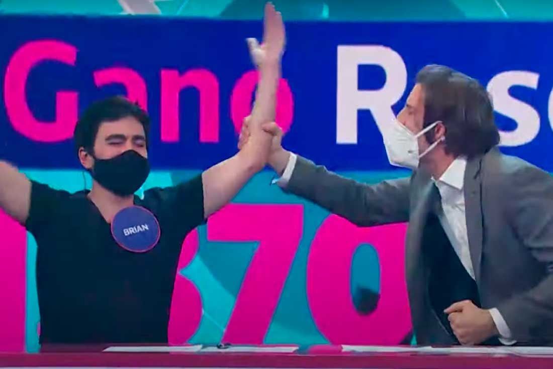Brian e Iván de Pineda festejan. (Fotograma Telefe)