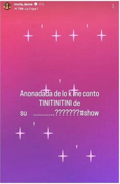 Moria Casán habló con Tini Stoessel sobre Rodrigo De Paul