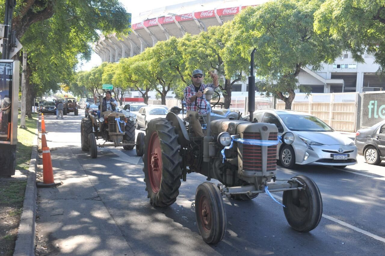 Tractorazo en contra de las medidas del Gobierno nacional. / Clarín