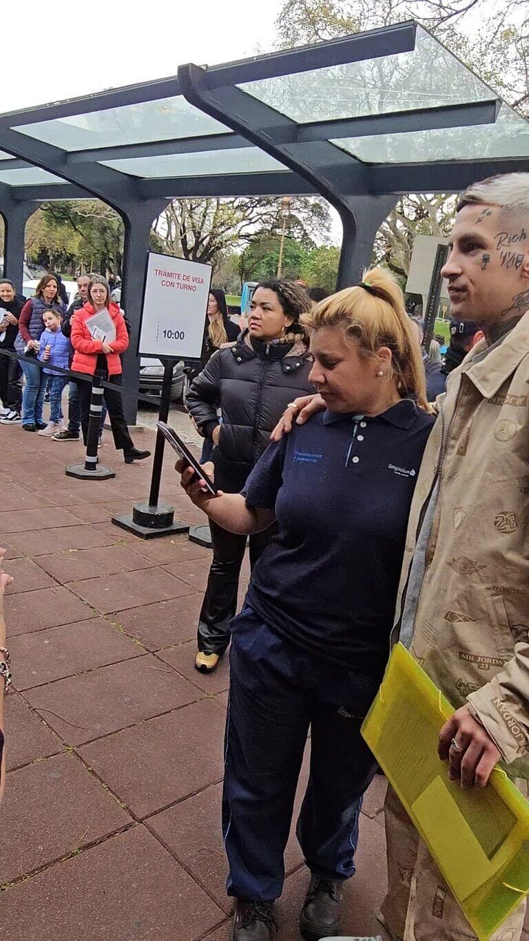 L-Gante en la Embajada de Estados Unidos. / Gentileza: Teleshow