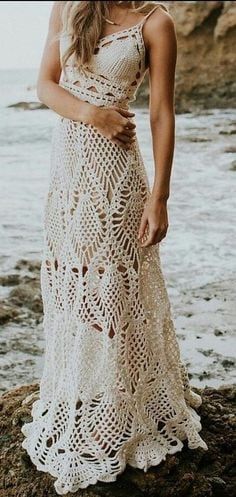 Vestido de crochet