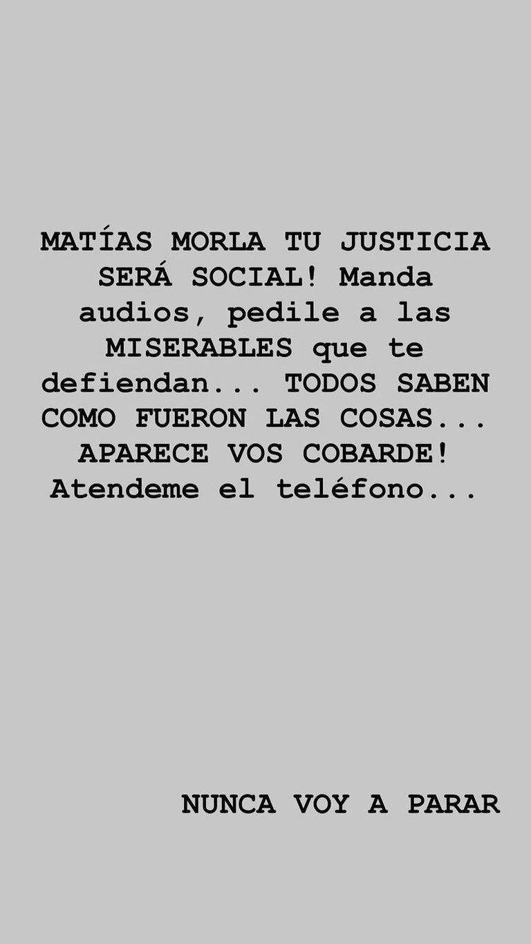 Dalma Maradona contra Matías Morla