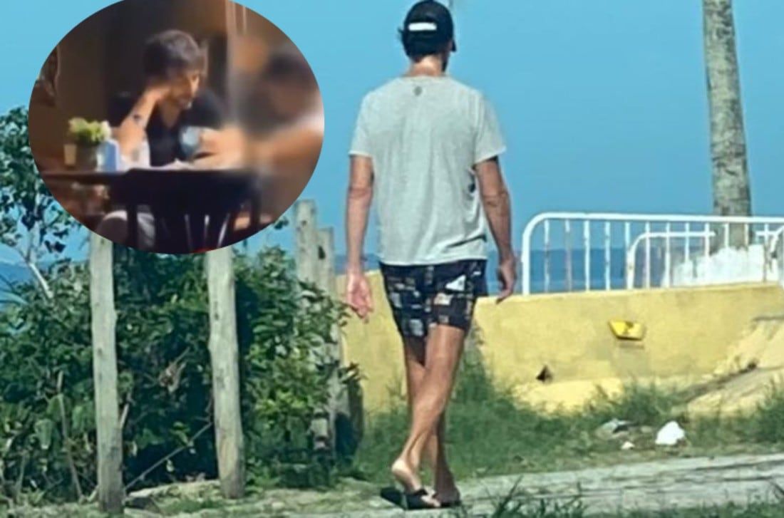 Juan Darthés, en su nueva vida en Río de Janeiro (Captura de pantalla).