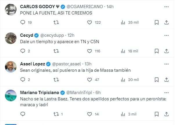 Algunos usuarios se creyeron la fake news