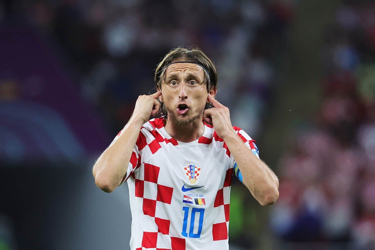Luka Modric jugador de fútbol del seleccionado de Croacia en el Mundial de fútbol Qatar 2022