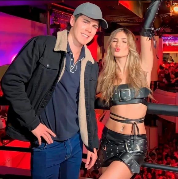 El salteño coincidió con Julieta Poggio en Bariloche.