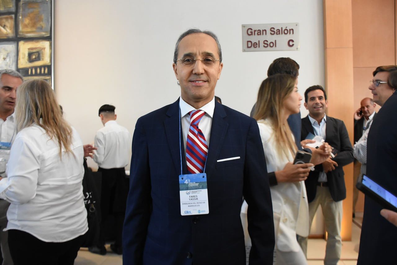 CEM, Consejo Empresario Mendocino en el marco de la Fiesta Nacional de la Vendimia, realizó el principal encuentro de networking de la Provincia, exclusivamente para Inversores Extranjeros y Nacionales. Fares Yassir: embajador de Marruecos Foto: Mariana Villa / Los Andes