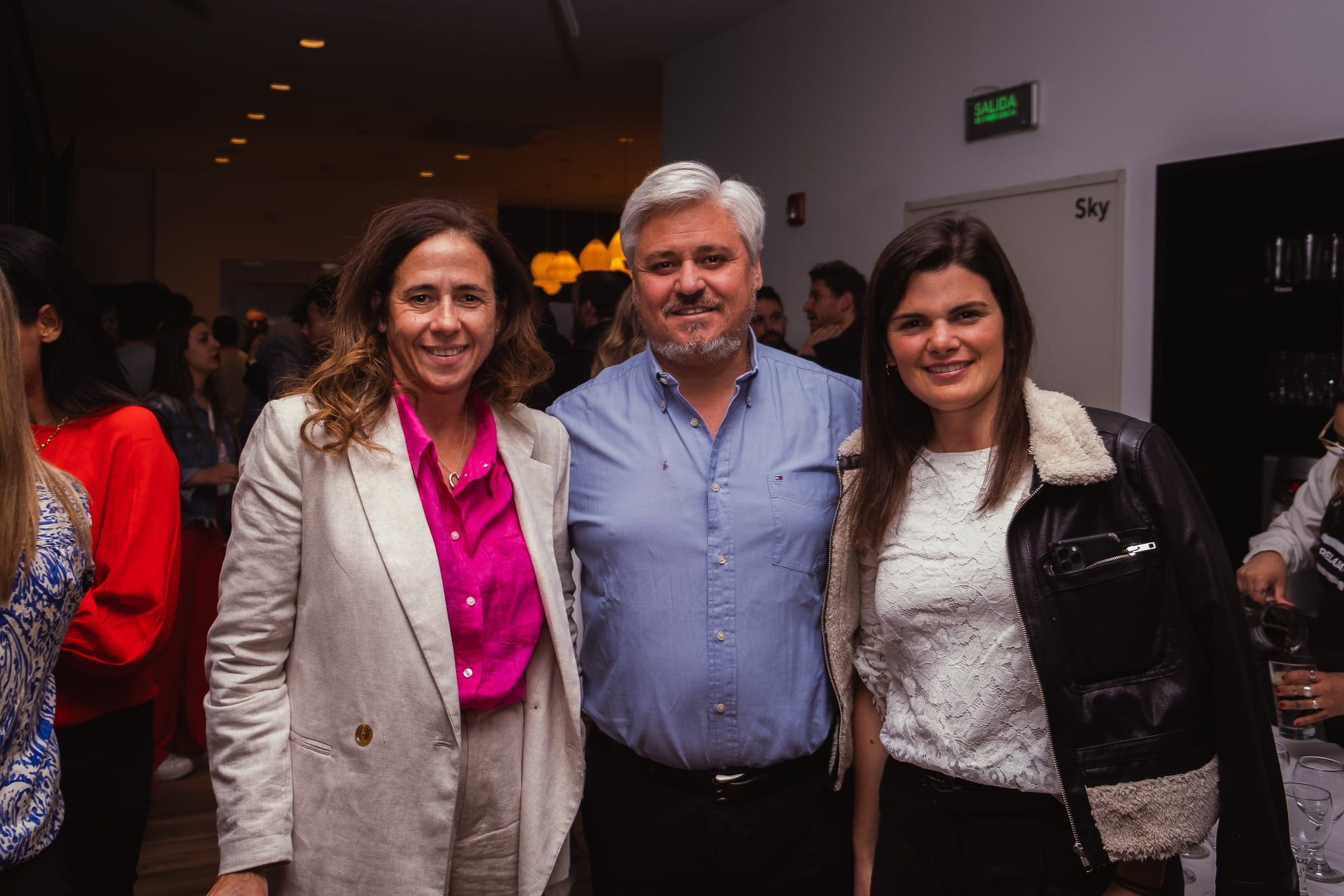 Florencia Mañero, Rodolfo Massimino y Olivia Brown.